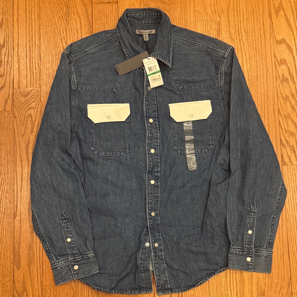 Calvin Klein Jeans Blue Casual Button Down Shirt